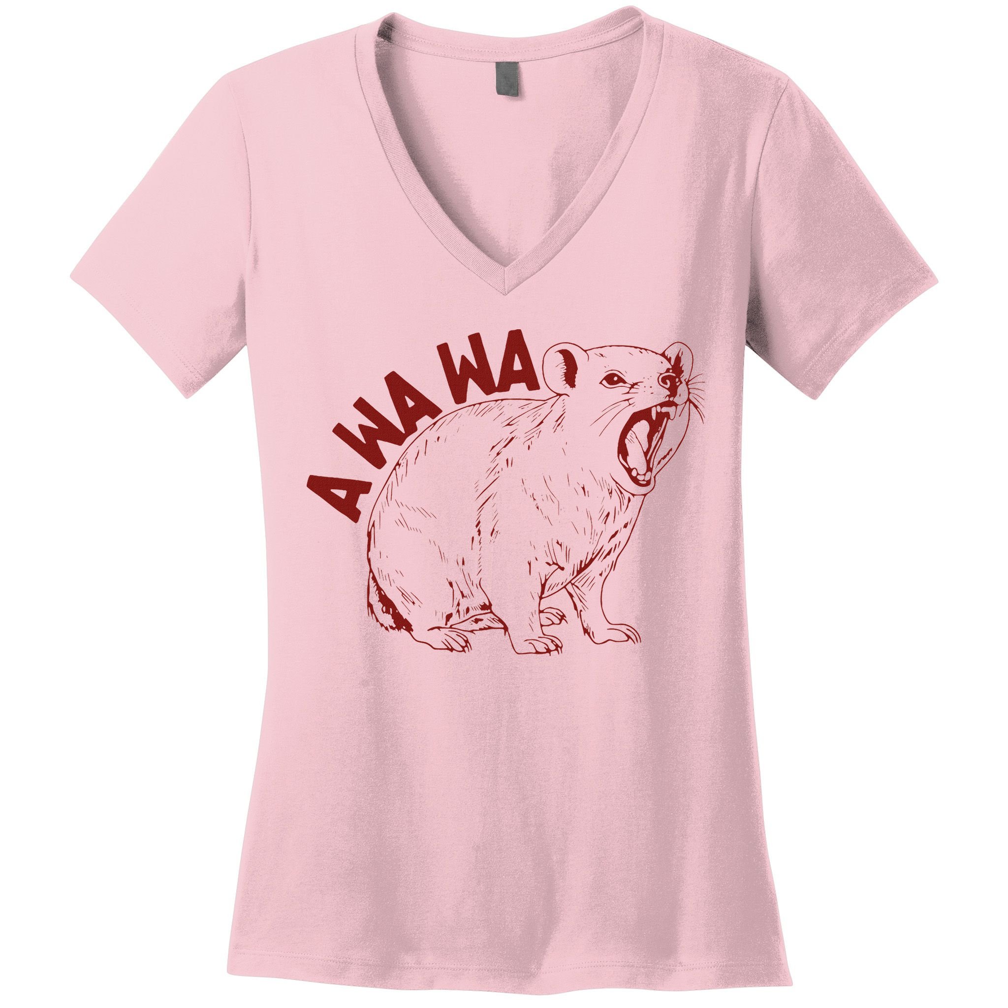 Rock Hyrax Lover Awawa Groundhog Dassi Women's V-Neck T-Shirt