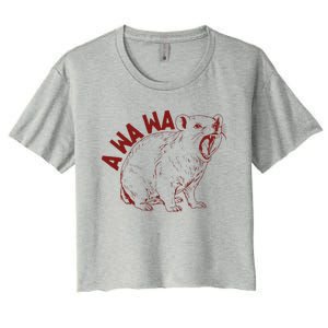 Rock Hyrax Lover Awawa Groundhog Dassi Women's Crop Top Tee