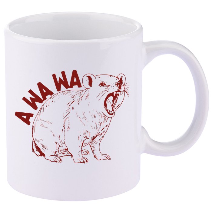 Rock Hyrax Lover Awawa Groundhog Dassi 11oz C Handle Ceramic Mug