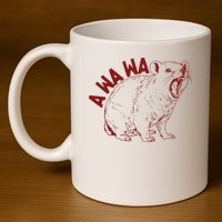 Rock Hyrax Lover Awawa Groundhog Dassi 11oz C Handle Ceramic Mug