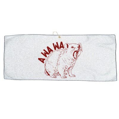Rock Hyrax Lover Awawa Groundhog Dassi Large Microfiber Waffle Golf Towel