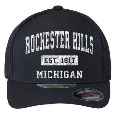 Rochester Hills Michigan Mi Vintage Established Sports Flexfit Unipanel Trucker Cap