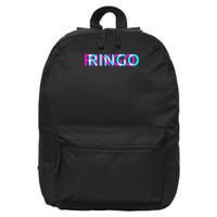 Ringo Hi My Name Is First Name Tag 16 in Basic Backpack