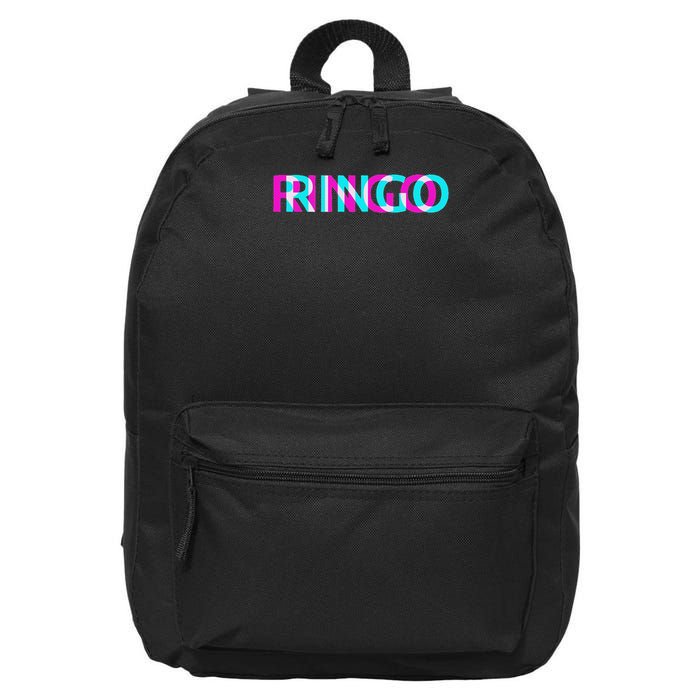 Ringo Hi My Name Is First Name Tag 16 in Basic Backpack
