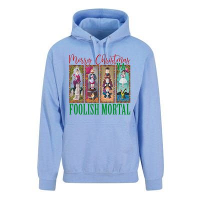 Retro Haunted Mansion Merry Christmas Hitchhiking Ghosts Xmas Unisex Surf Hoodie