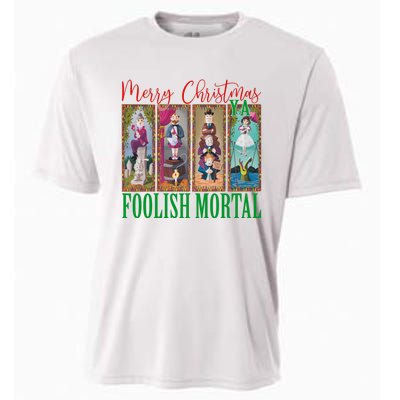 Retro Haunted Mansion Merry Christmas Hitchhiking Ghosts Xmas Cooling Performance Crew T-Shirt