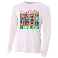 Retro Haunted Mansion Merry Christmas Hitchhiking Ghosts Xmas Cooling Performance Long Sleeve Crew