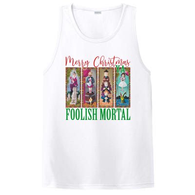 Retro Haunted Mansion Merry Christmas Hitchhiking Ghosts Xmas PosiCharge Competitor Tank