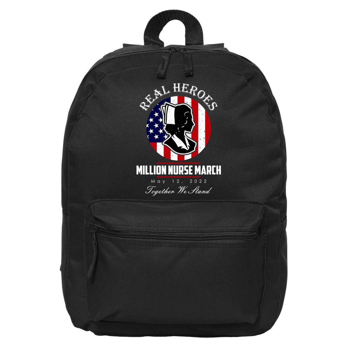 Real Heroes Million Nurse March May 12, 2022 Together We Stand 16 in Basic Backpack