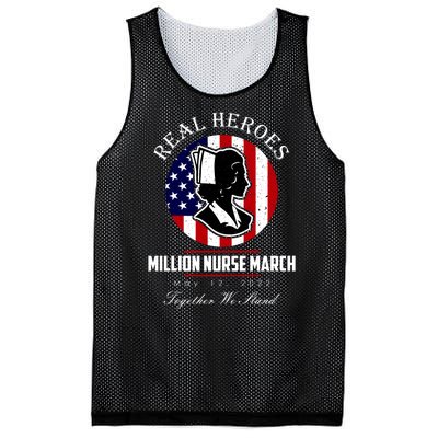 Real Heroes Million Nurse March May 12, 2022 Together We Stand Mesh Reversible Basketball Jersey Tank