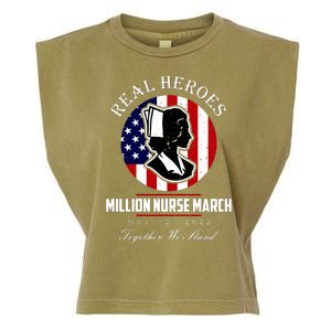 Real Heroes Million Nurse March May 12, 2022 Together We Stand Garment-Dyed Women's Muscle Tee