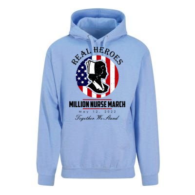 Real Heroes Million Nurse March May 12, 2022 Together We Stand Unisex Surf Hoodie