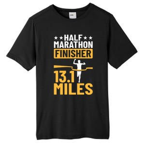 Running Half Marathon Finisher Half Marathoner Half Marathon Gift Tall Fusion ChromaSoft Performance T-Shirt