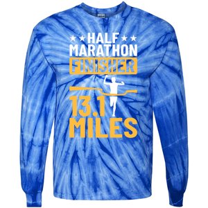 Running Half Marathon Finisher Half Marathoner Half Marathon Gift Tie-Dye Long Sleeve Shirt