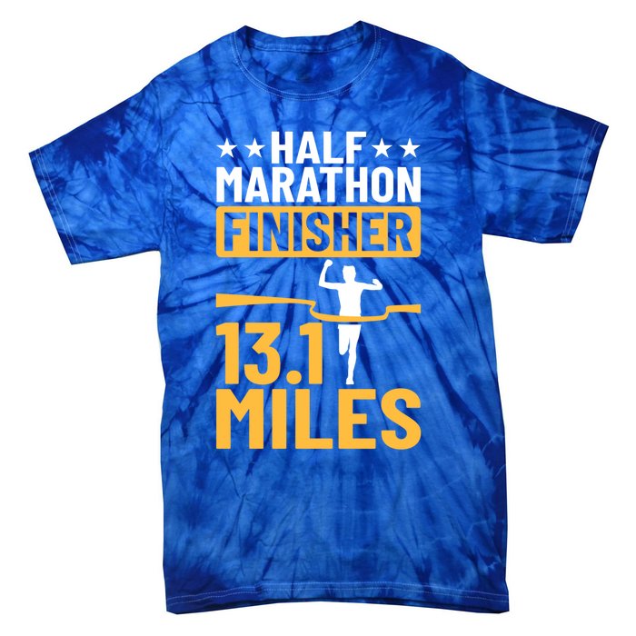 Running Half Marathon Finisher Half Marathoner Half Marathon Gift Tie-Dye T-Shirt