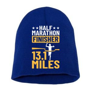 Running Half Marathon Finisher Half Marathoner Half Marathon Gift Short Acrylic Beanie