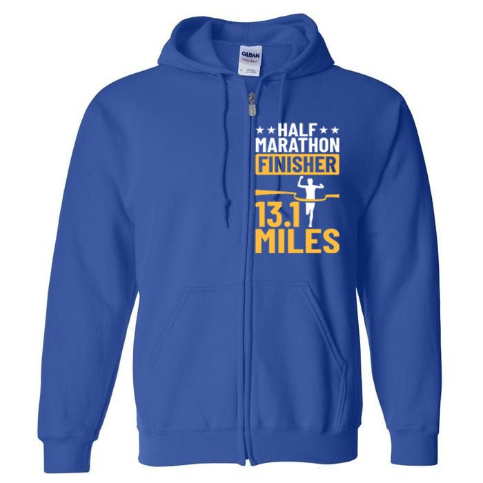 Running Half Marathon Finisher Half Marathoner Half Marathon Gift Full Zip Hoodie