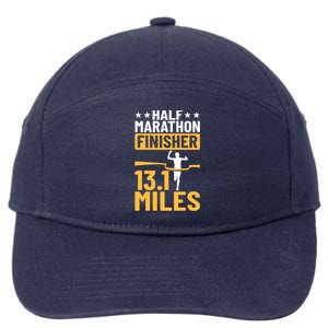 Running Half Marathon Finisher Half Marathoner Half Marathon Gift 7-Panel Snapback Hat