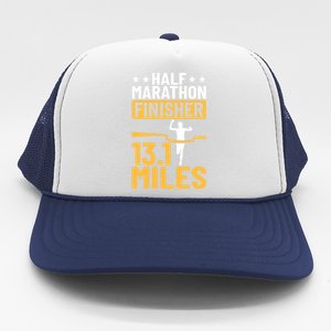 Running Half Marathon Finisher Half Marathoner Half Marathon Gift Trucker Hat