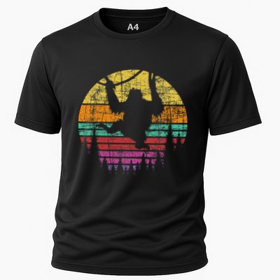 Retro Hanging Monkey Safari Jungle Animal Performance Shirt