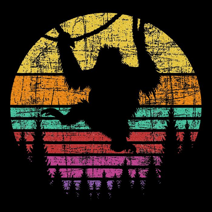 Retro Hanging Monkey Safari Jungle Animal Cooling Performance Crew T-Shirt