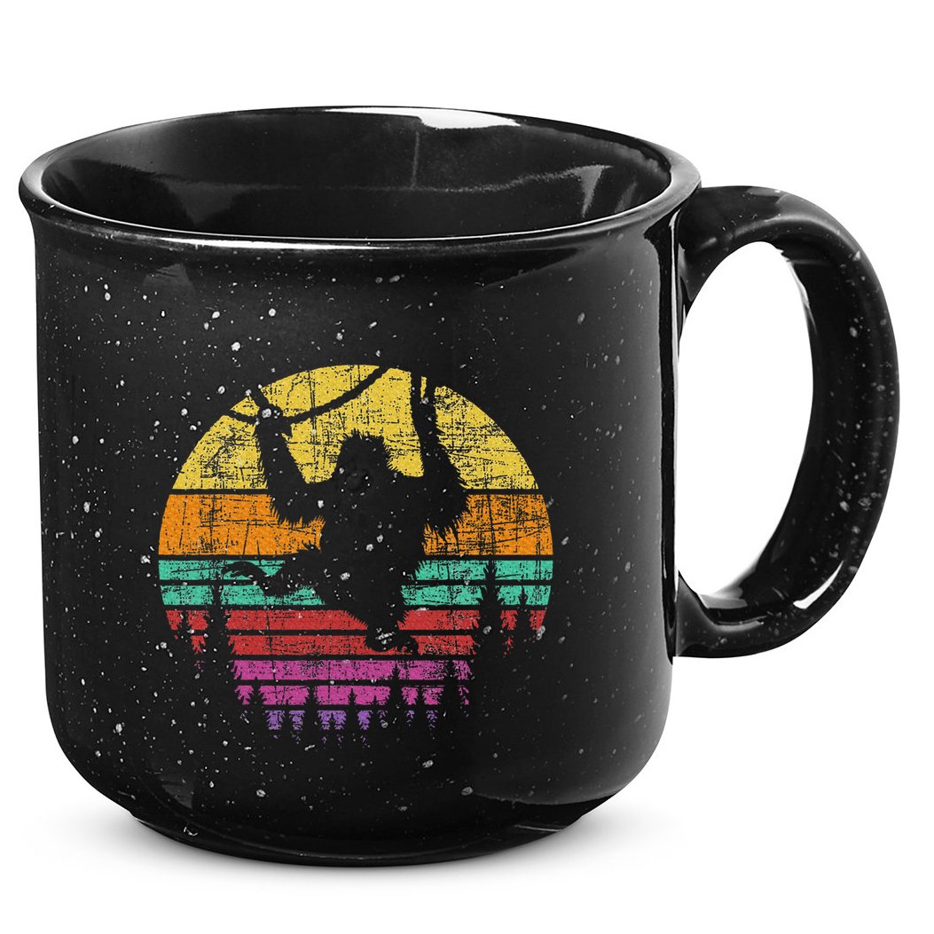 Retro Hanging Monkey Safari Jungle Animal 15oz Campfire Ceramic Mug