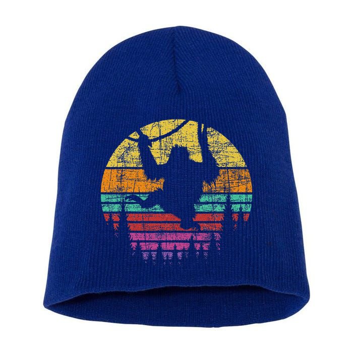 Retro Hanging Monkey Safari Jungle Animal Short Acrylic Beanie