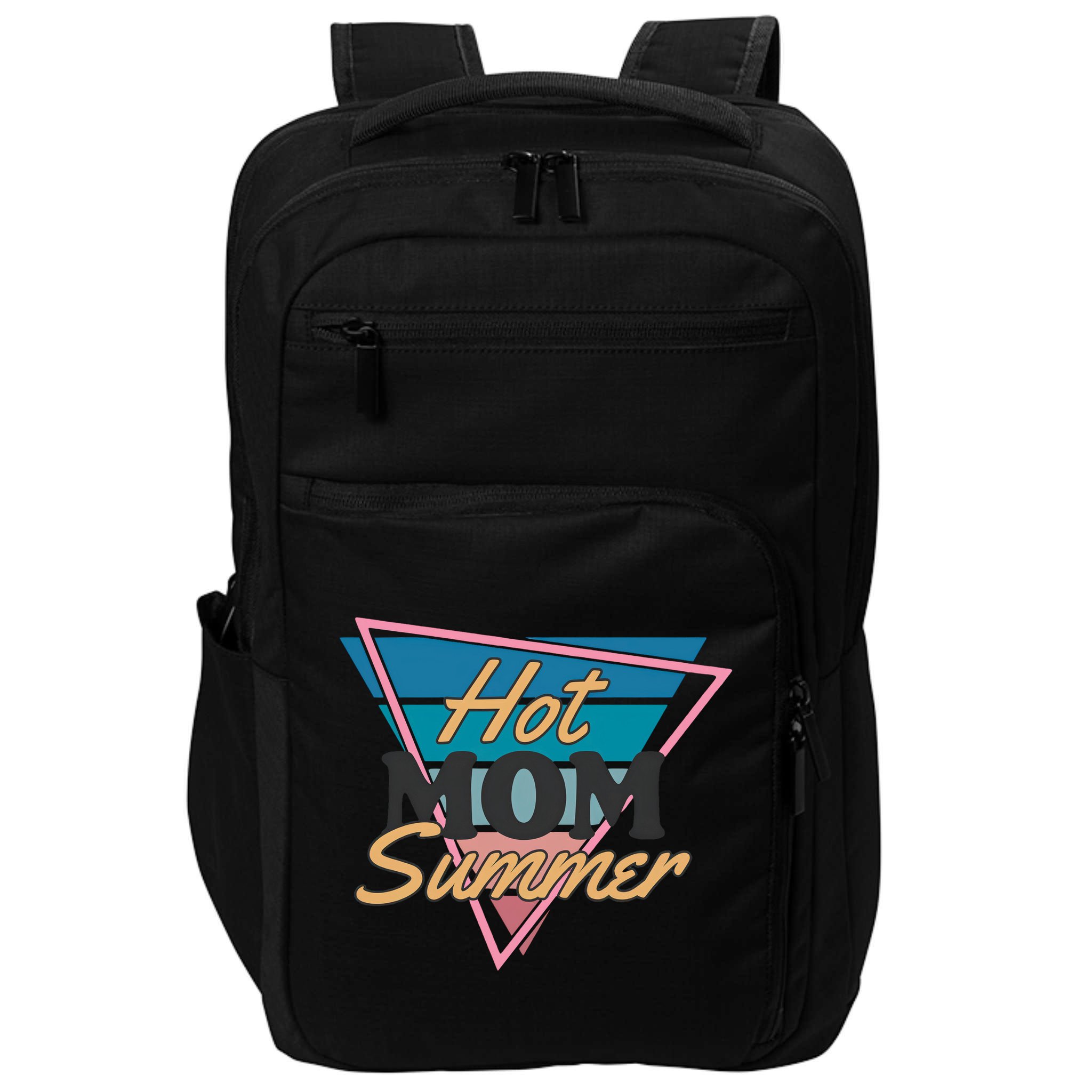 Retro Hot Mom Summer 80s Hot Mom Summer Vacation Impact Tech Backpack