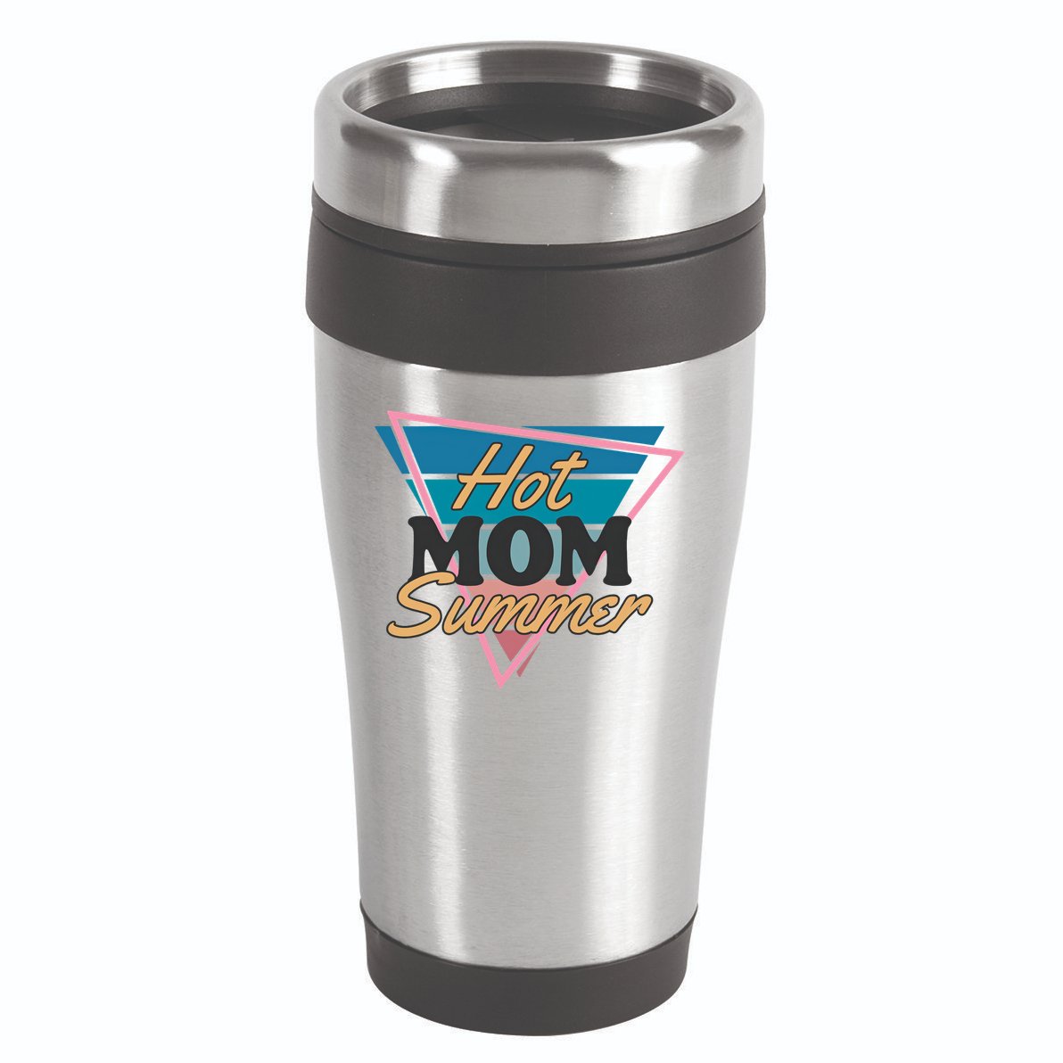 Retro Hot Mom Summer 80s Hot Mom Summer Vacation 16oz Travel Tumbler