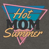 Retro Hot Mom Summer 80s Hot Mom Summer Vacation Cotton Canvas Backpack