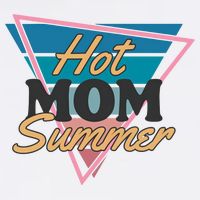 Retro Hot Mom Summer 80s Hot Mom Summer Vacation Doggie Tank