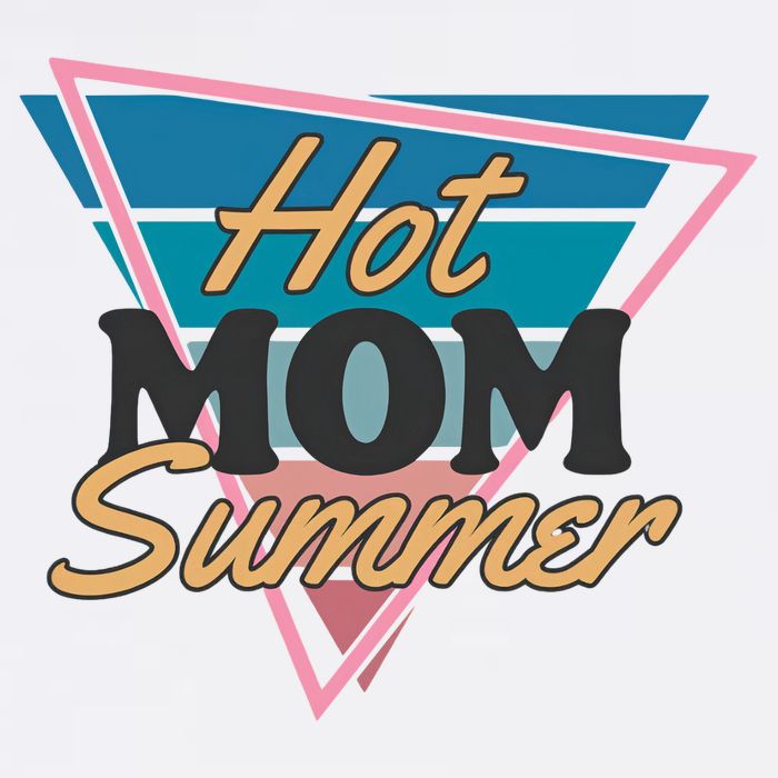 Retro Hot Mom Summer 80s Hot Mom Summer Vacation Doggie Tank