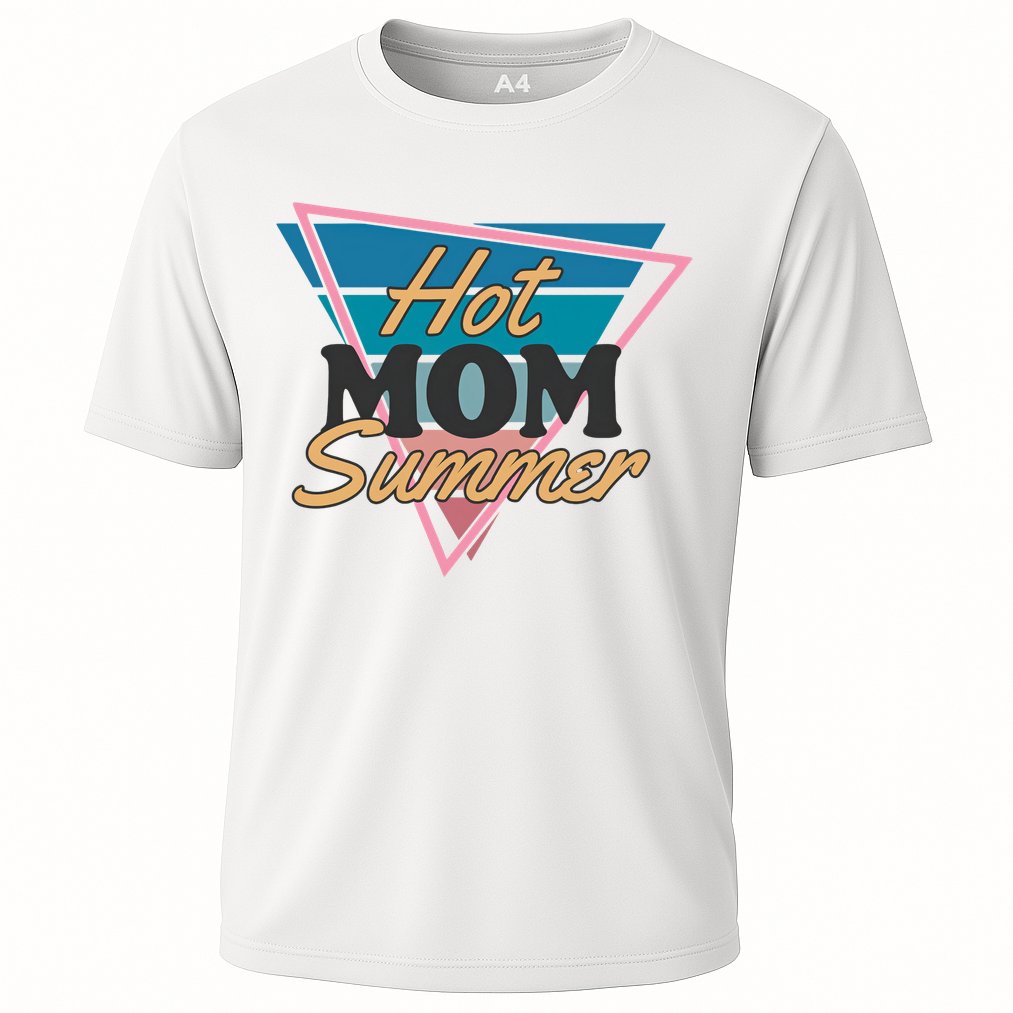 Retro Hot Mom Summer 80s Hot Mom Summer Vacation Performance Shirt