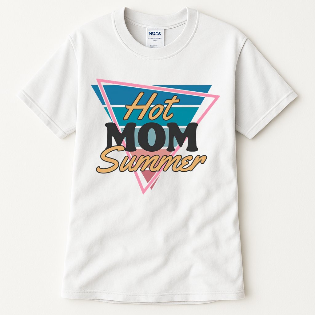 Retro Hot Mom Summer 80s Hot Mom Summer Vacation Tall T-Shirt