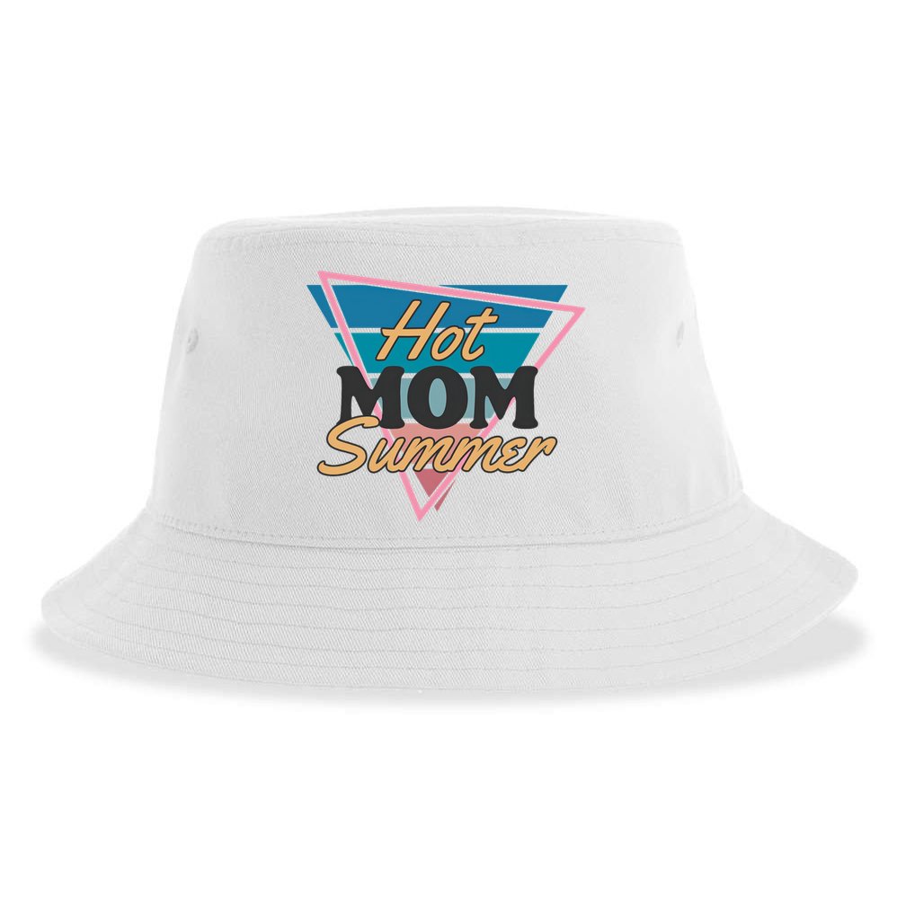 Retro Hot Mom Summer 80s Hot Mom Summer Vacation Sustainable Bucket Hat
