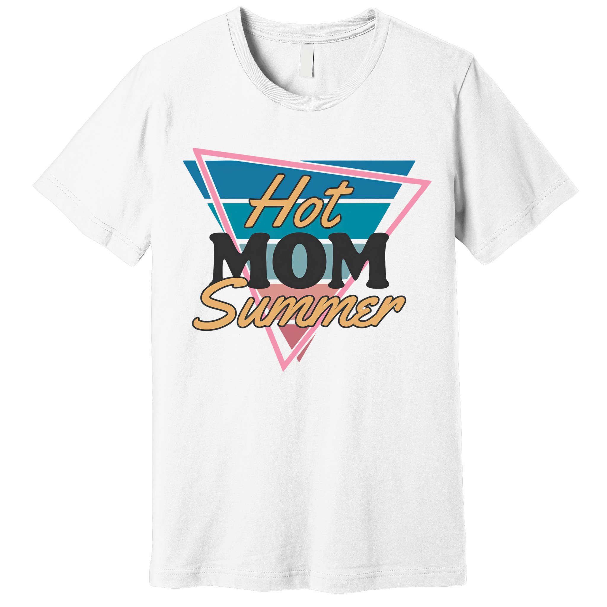Retro Hot Mom Summer 80s Hot Mom Summer Vacation Premium T-Shirt