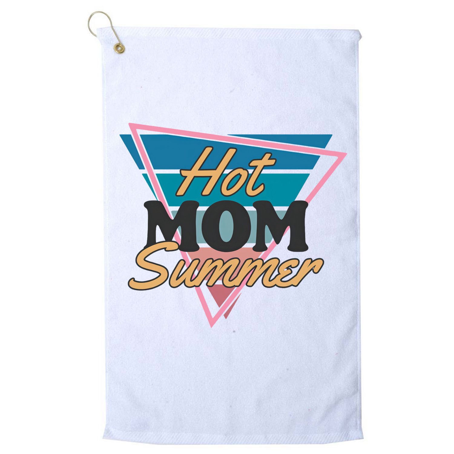 Retro Hot Mom Summer 80s Hot Mom Summer Vacation Golf Towel