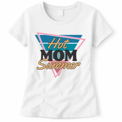 Retro Hot Mom Summer 80s Hot Mom Summer Vacation Womens T-Shirt
