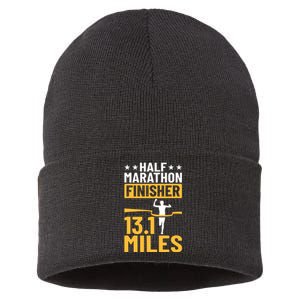 Running Half Marathon Finisher Half Marathoner Half Marathon Sustainable Knit Beanie