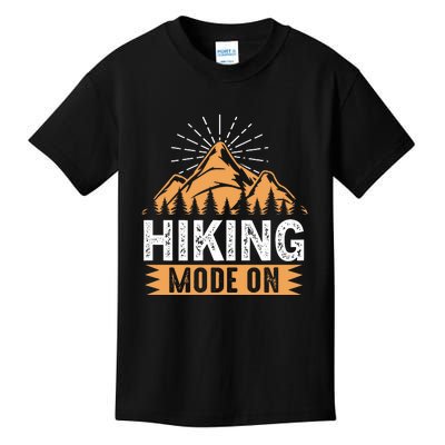 Retro Hiking Mode On Gift Kids T-Shirt