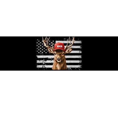 Retro Hunting Maga Camouflage Usa Flag Deer Hunting Season Bumper Sticker