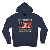 Relic Hunter Metal Detector Treasure Hunting US Flag Hoodie