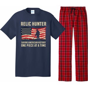 Relic Hunter Metal Detector Treasure Hunting US Flag Pajama Set