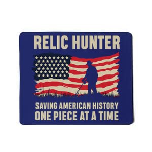 Relic Hunter Metal Detector Treasure Hunting US Flag Mousepad