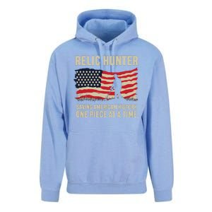 Relic Hunter Metal Detector Treasure Hunting US Flag Unisex Surf Hoodie