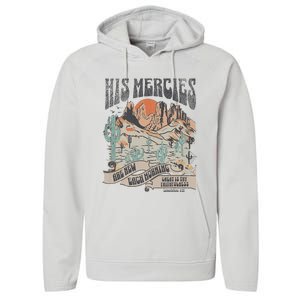 Retro His Mercies Are New Every Morning Bible Christian Performance Fleece Hoodie