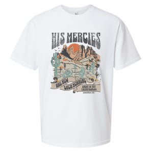 Retro His Mercies Are New Every Morning Bible Christian Sueded Cloud Jersey T-Shirt