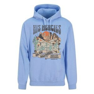 Retro His Mercies Are New Every Morning Bible Christian Unisex Surf Hoodie