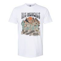 Retro His Mercies Are New Every Morning Bible Christian Softstyle CVC T-Shirt