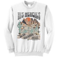 Retro His Mercies Are New Every Morning Bible Christian Sweatshirt